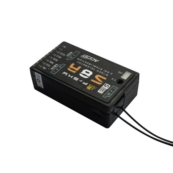 Ricevitori FrSky S8R EU 8/16 Canali, Tensione Operativa 4.0-10V, Corrente Operativa 120mA@5V